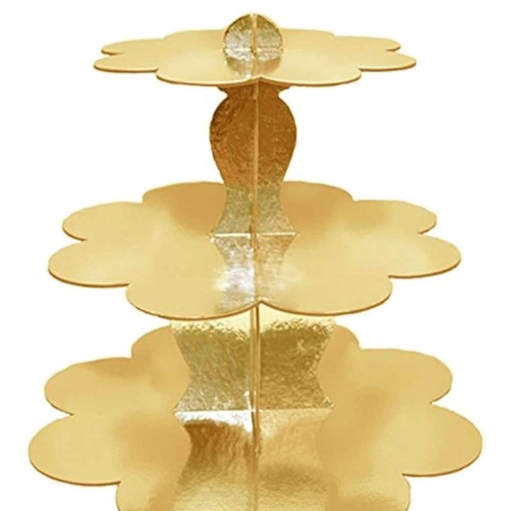 Two New Gold S!MPLY BAKED Three Tier Cake Stands - Picture 6 of 6